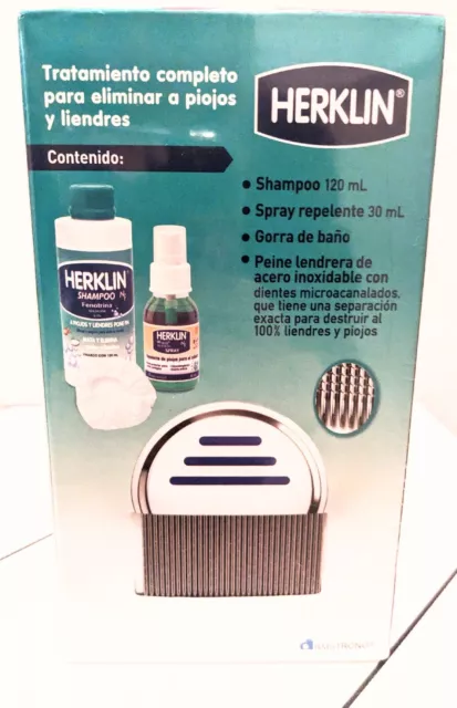 Herklin Kit Antipiojos Tratamiento Completo Para Eliminación De Piojos Yliendres 2