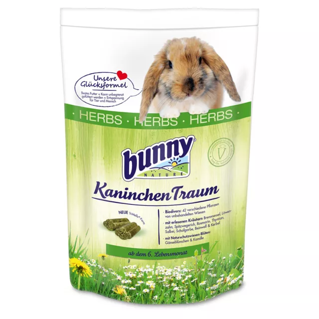 Bunny Nature Rêve de Lièvre Herbes 750 G, Neuf