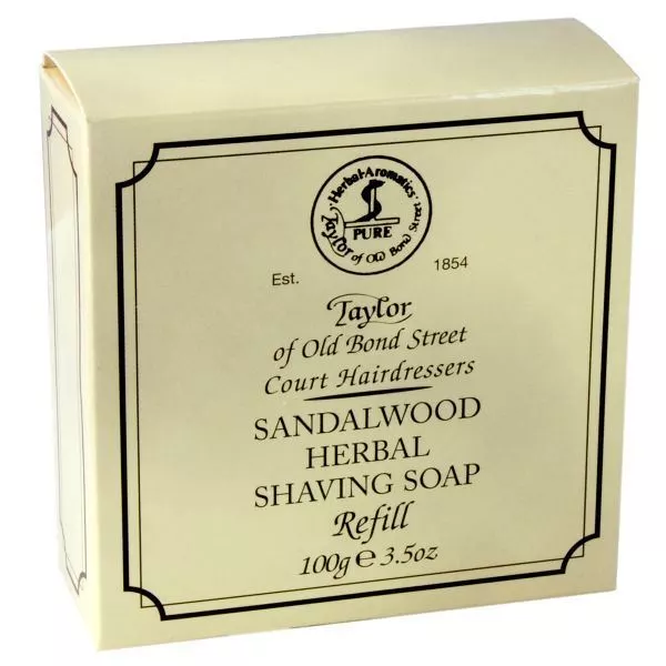 Taylor Of Old Bond Sandalwood Herbal Shaving Soap Refill - 100g