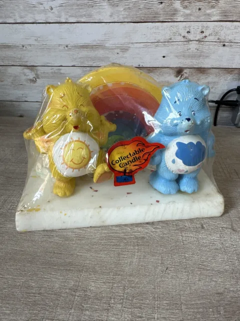 Vintage Carebears Collectible Candle Rainbow Bears Kids Decor Bears
