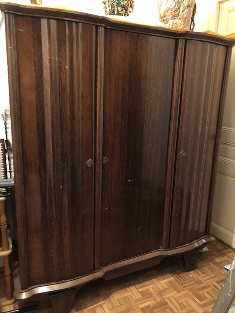 Armoire 1/2 penderie, 1/2 lingère 4 portes EVA largeur 225 blanc