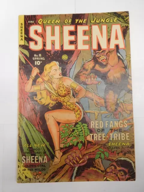 Sheena Queen of the Jungle #11 1951 Jerry Iger Fiction House Golden Age Comic
