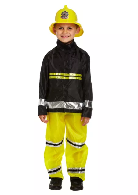 Jungen FEUERWEHRMANN FANCY KLEID KOSTÜM Feuerwehrmann Kinder Uniform Sam Notfall 3