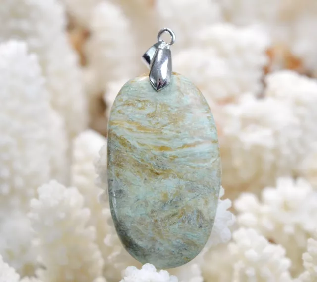 Turquoise 62 carats - pendentif cabochon pierre naturelle - Afrique // DM28