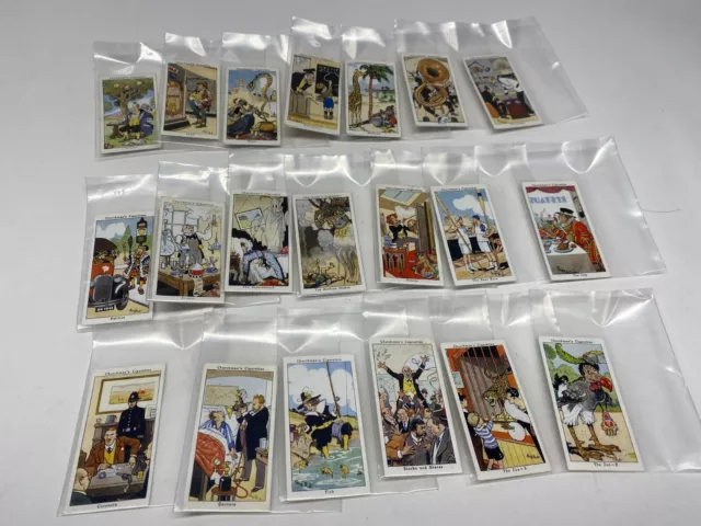 0211 VTG 1937 Lot of 19 Howlers Cigarette Cards WA AC Churchman Imperial Tobacco