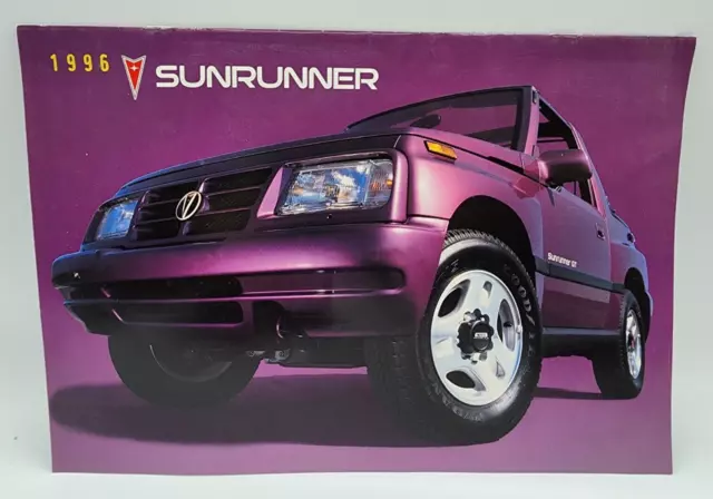 1996 GM Pontiac Sunrunner Sales Salesman Showroom Brochure 8 Pages