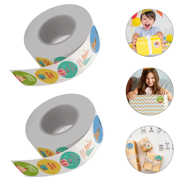 2 rollen Geschenk Boxen Aufkleber Umschlag Aufkleber Präsentieren Etiketten