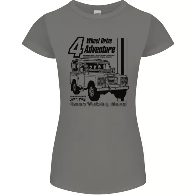 T-shirt 4 ruote motrici Adventure 4X4 Off Road donna Petite Cut 8