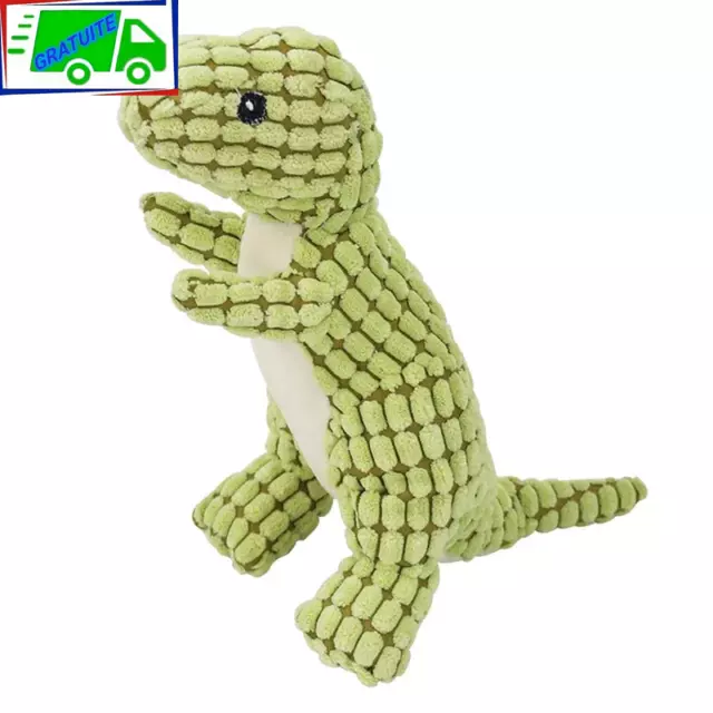 Jouet en peluche à mâcher en forme de dinosaure pour animaux de compagnie, jouet