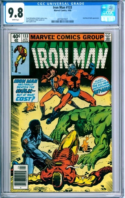 IRON MAN 133 CGC 9.8 WP ANT-MAN HULK Bronze Age MARVEL COMICS 1980