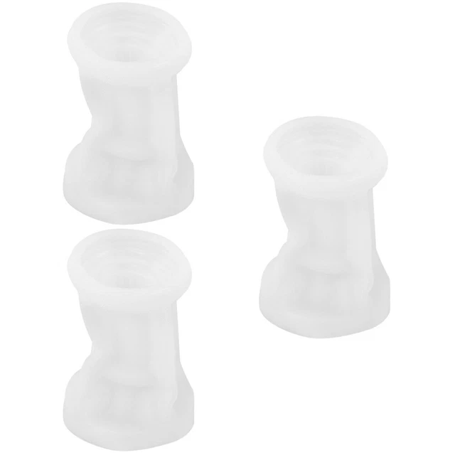 3 piezas molde de vela único seguridad olor suave molde de vela hágalo usted mismo