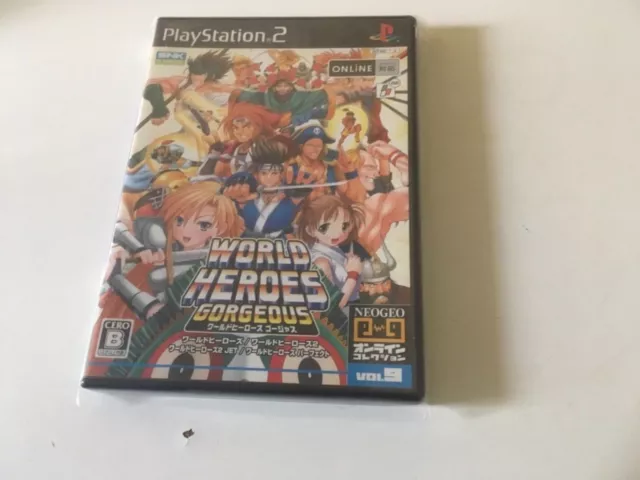 PS2 Sony Playstation 2 Neo Geo Online Collection World Heroes Gorgeous  Japanese