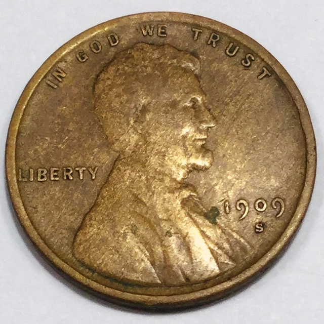 1909-S VDB Lincoln Wheat Cent Penny Beautiful High Grade Coin Very Rare Date