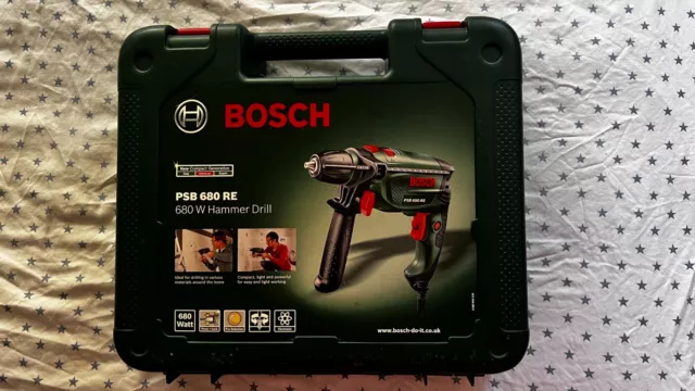 BOSCH PSB 680 RE Corded Hammer Drill in Carrying Case. 40.00 PicClick UK