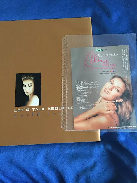 Celine Dion Let's talk about Love World tour book/promo flyer 1999