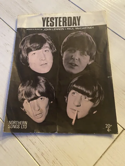 Yesterday Words & Music By John Lennon & Paul McCartney Sheet Music