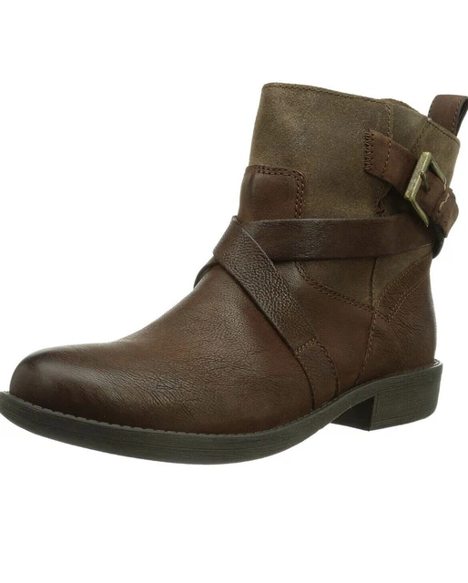 NEW CLARKS WOMENS Leather Ankle boots BLACK MERRYN TRAIL Vintage