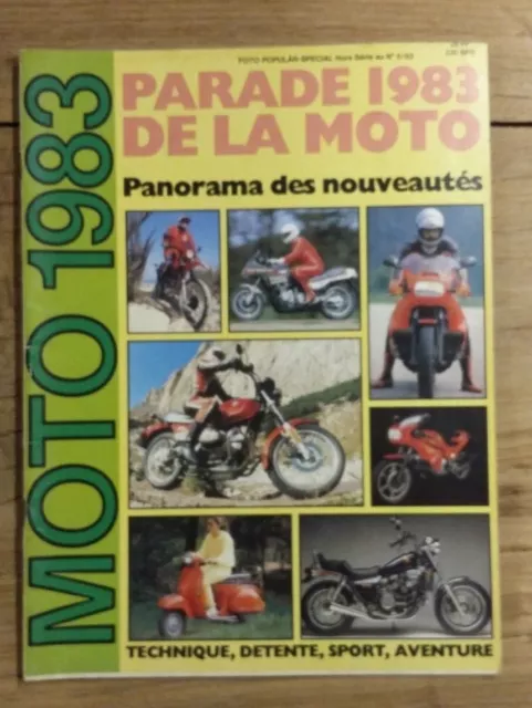 MOTO 1983 Parade de la moto Nouveauté BMW Ducati Laverda Hercules Harley scooter