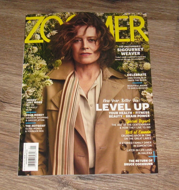 ZOOMER 2023 MAGAZINE Sigourney Weaver COVER photos + article Jully