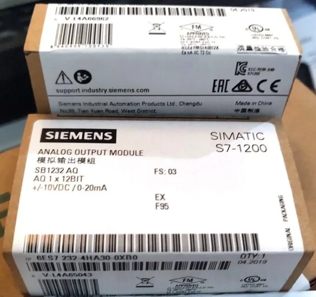 New Siemens S7-1200 Analog output SB 1232 6ES7232-4HA30-0XB0 6ES7 232-4HA30-0XB0