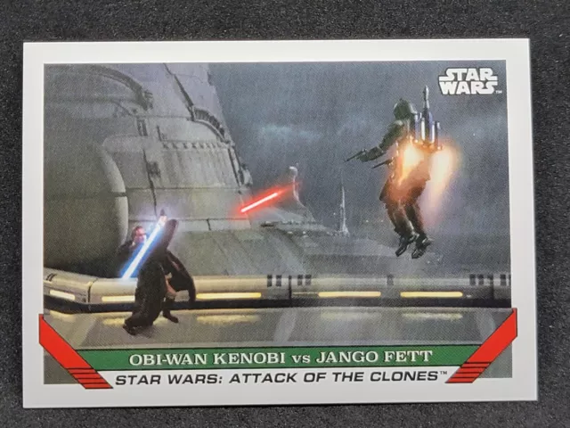 2023 TOPPS TBT SET 27 THROWBACK THURSDAY STAR WARS KENOBI vs Jango FETT #81 o[X