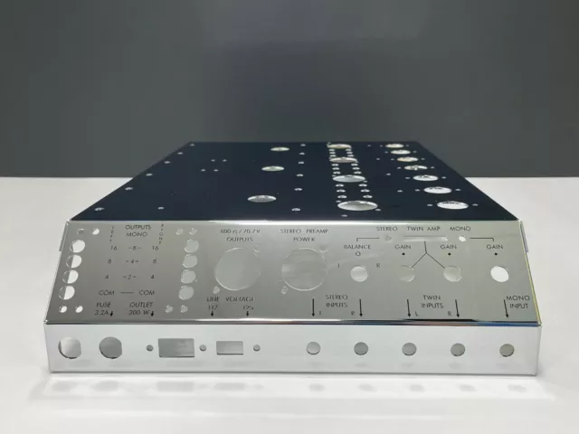 McINTOSH MC240 TYPE-B AMPLIFIER SUPER MIRROR POLISHED & CHROME PLATED CHASSIS - McINTOSH MC240 TYPE-B AMPLIFIER SUPER MIRROR POLISHED & CHROME PLATED CHASSIS -