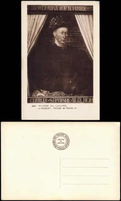 CPA PARIS LOUVRE J. FOUQUET - Portrait of Charles VII. 1929 £5.62 ...