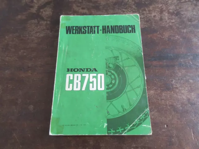 Honda CB750 CB 750 Four K0 1971 Werkstatt-Handbuch Reparaturanleitung Original!