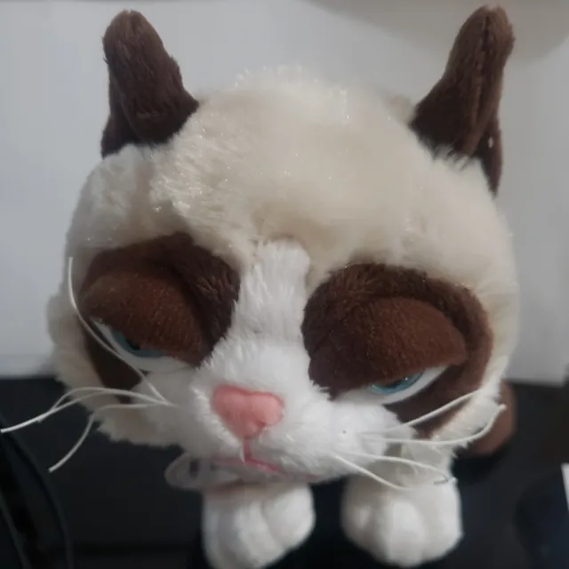 Grumpy Cat 9” Siamese Kitty Cat Plush GANZ Stuffed WITH TAGS