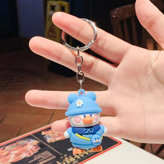 Cute Backpack Duck Kawaii Keychain Keyring Bag Pendant Gift Child Toy