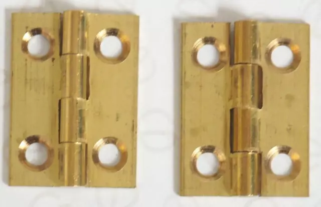 New Clockmakers Spares Clock Case Hinges 1 Pair Clock Hinges 25mm Long