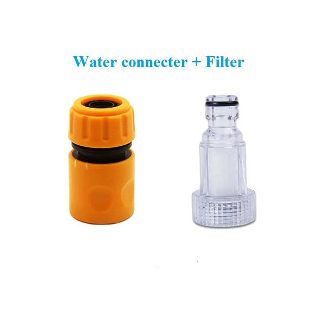 CAR WASHER ADAPTER Pressure Washer Water Connector Filter Set Hose Pipe