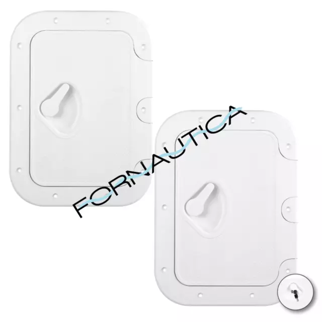 SPORTELLO BIANCO 275x375 MM. - PER BARCHE GOMMONI - ACCESSORI NAUTICA - CAMPER