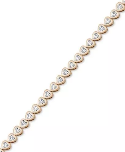 Victoria Townsend Diamond Heart Link Bracelet (1/4 ct. t.w.)