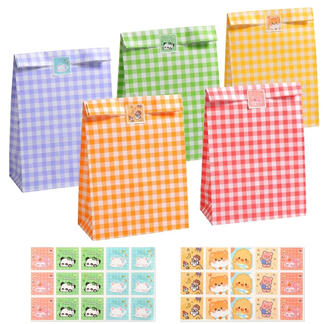 50 Sacchetti Regalo Per Compleanni - Multicolore Per Bambini, Natale E Matrimoni | 25,5x16,5 Cm - Foto 7