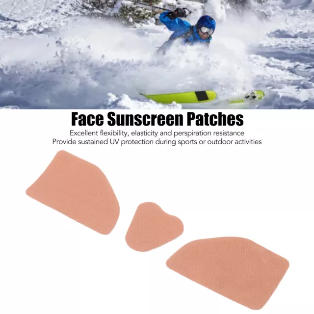 (Squared Seperated)Face Sun Protection Pads Under Eye Pads Sunblock F Face Sun