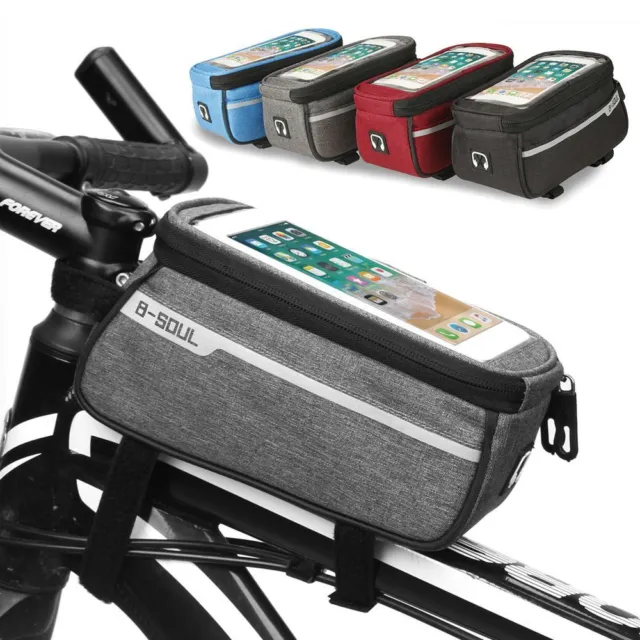 Forfait Cyclisme Support de téléphone portable Sac cadre avant de bicyclette