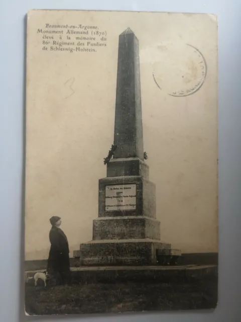 CPA - Beaumont-en-Argonne - German Monument (1870)