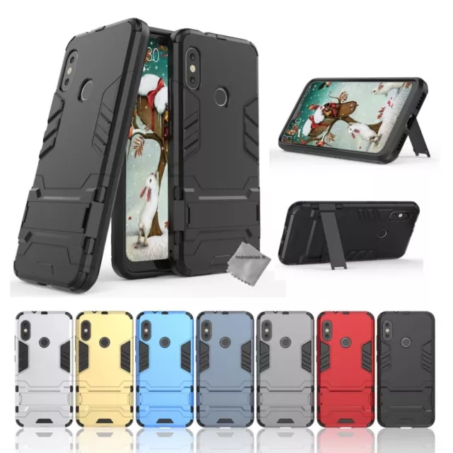 Housse etui coque rigide anti choc pour Xiaomi Mi A2 Lite + film ecran