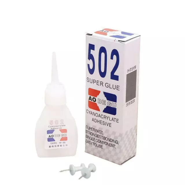 30g Super 502 Kleber Cyanoacrylate Instant Adhesive Starke Y9U3 Haftung Sch V6A6