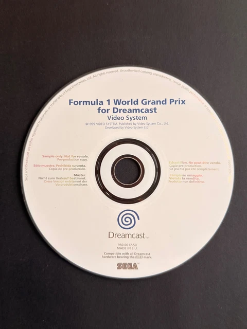 Jeu Sega Dreamcast Formula 1 World Grand Prix - Version Promo White Label