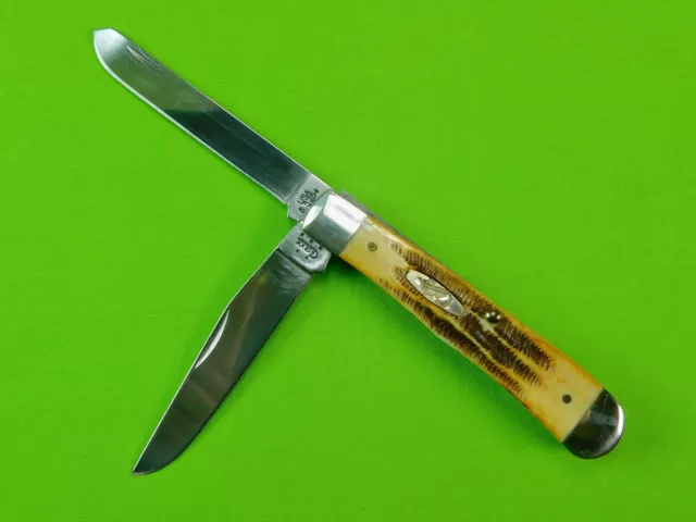 US 2005 Case XX 6.5254 SS Stag Trapper Folding Pocket Knife