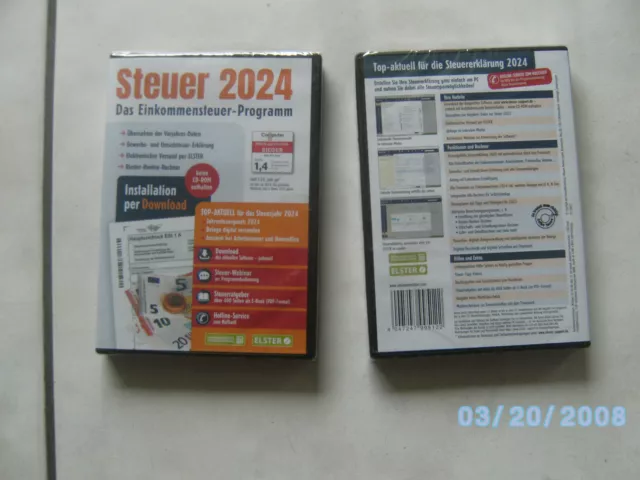 STEUERSOFTWARE FÜR Est. 2024, per Download, Aldi, Neu und OVP EUR 5,99