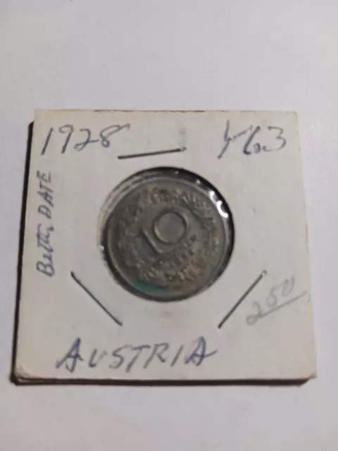 1928 Austria 10 GROSCHEN Foreign Coin FREE SHIPPNG