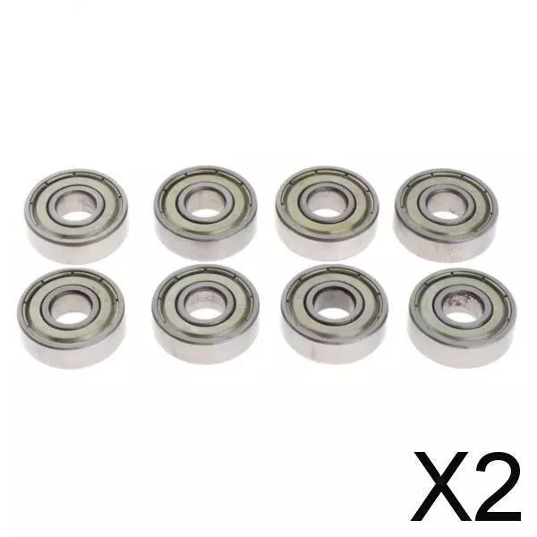 2X 8 Pieces Pro Skateboard Bearings Chrome Steel