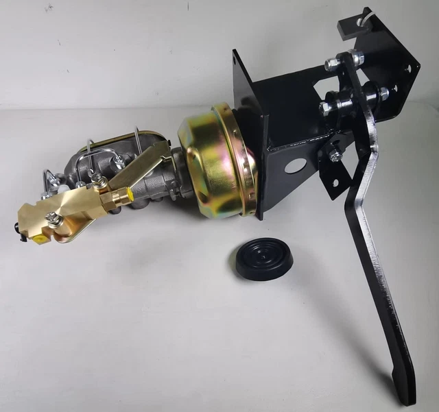 UNIVERSAL 90 DEGREE Under Dash Power Brake Booster Pedal & Master