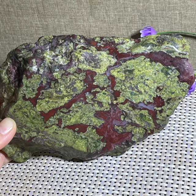 Natural dragon blood stone Raw Rough mineral quartz crystal gem Specimen 848g