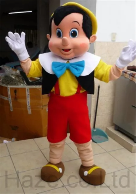 Pinocchio Maskottchen Cosplay Kostüm Halloween Party Requisiten Kostüm