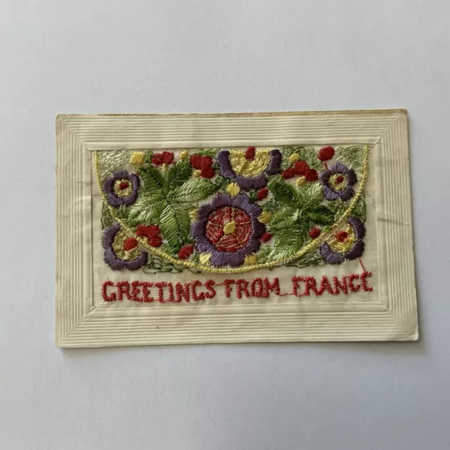 WW1 Silk Postcard