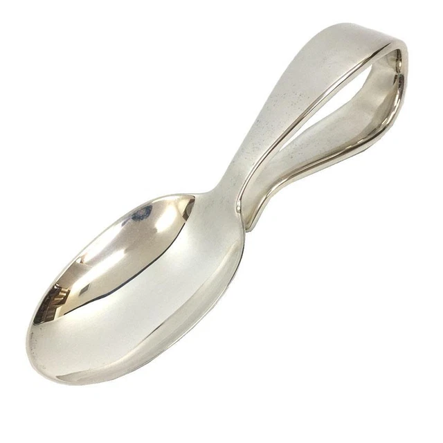 Cuchara para bebé Tiffany & Co. plata 925 talla 9cm x 3cm con caja auténtica